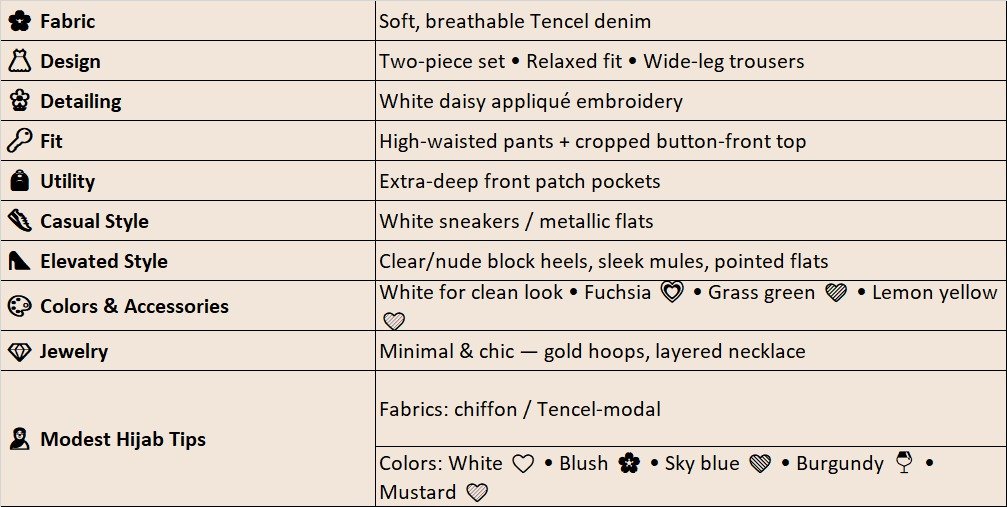 effortless denim elegance