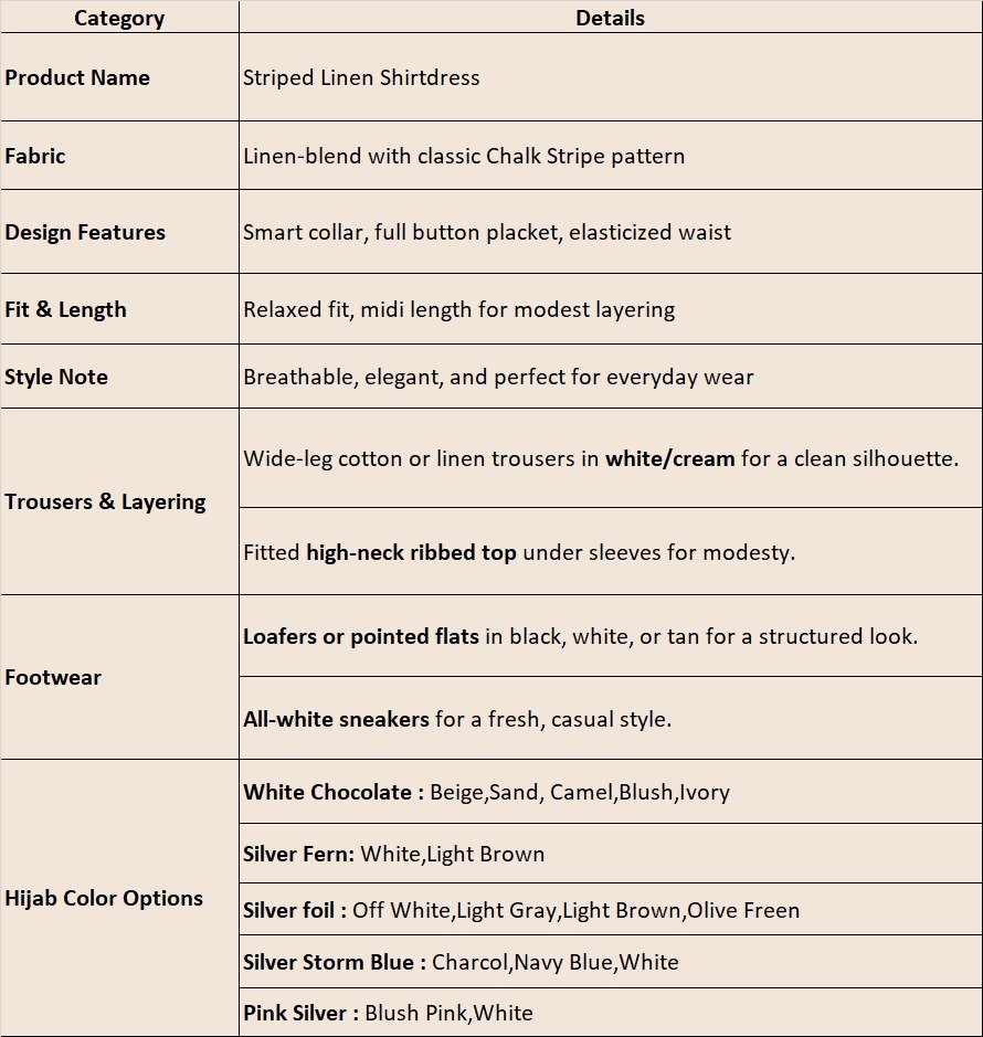 striped linen shirtdress