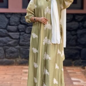 flora crinkle maxi dress